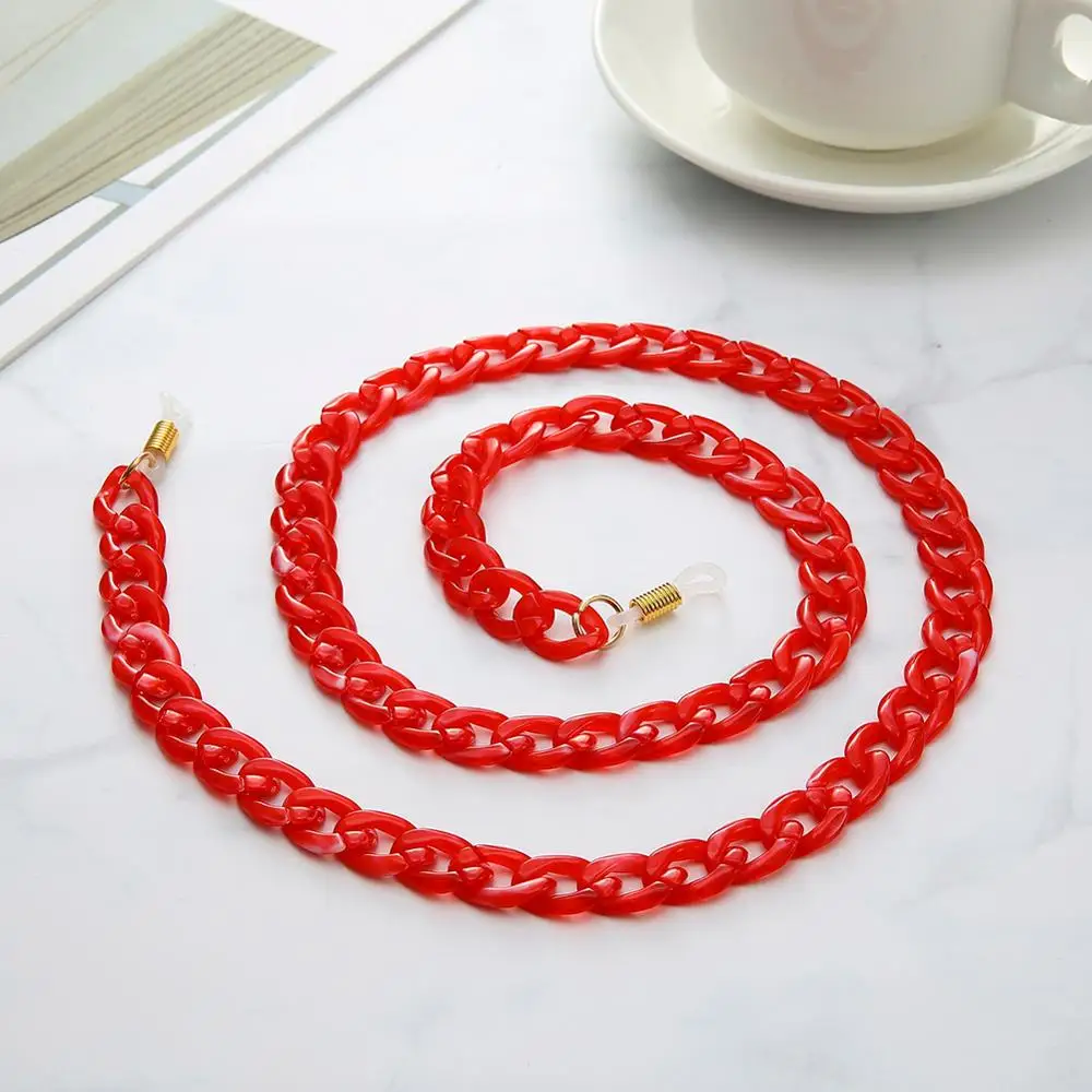 Шнурок для очков акриловый цепочка солнцезащитных женщин нескользящий ремешок