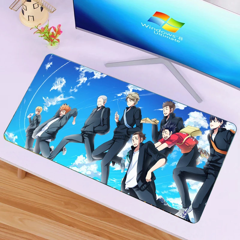 Коврик для мыши Haikyuu с японским аниме большие коврики игровой Настольный коврик