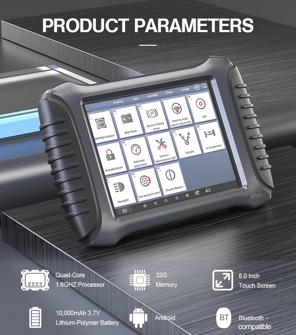 Автомобильный диагностический сканер XTOOL A80 OBD2 инструмент для полной диагностики