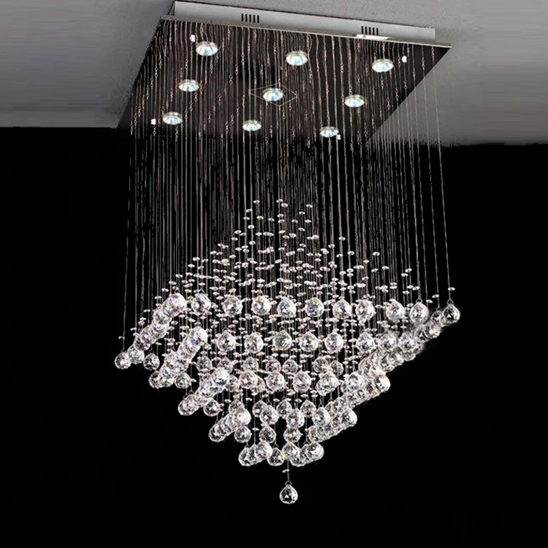 

Luxury crystal modern traditional vintage chandelier with GU10 9 lights for hotel living room bedroom lobby restaurant store bar