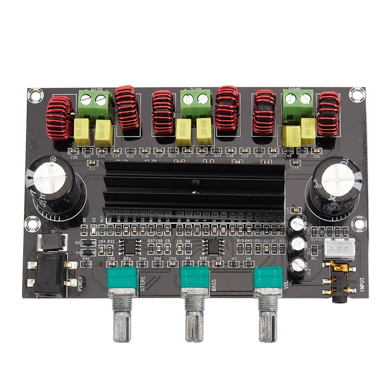 

XH-M573 TPA3116D2 80 Вт + 80 Вт + 100 Вт 2,1 канал TPA3116 цифровой Мощность Плата усилителя басовый сабвуфер усилитель