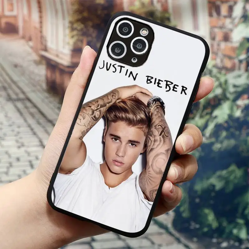 Чехол для iPhone 11 12 mini pro XS MAX 8 7 6 6S Plus X 5S SE 2020 XR с изображением Джастина Бибера |