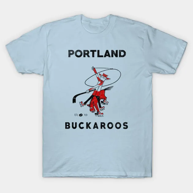 Мужская футболка DEFUNCT Portland Buckaroos Хоккейная Футболка для женщин и мужчин | одежда