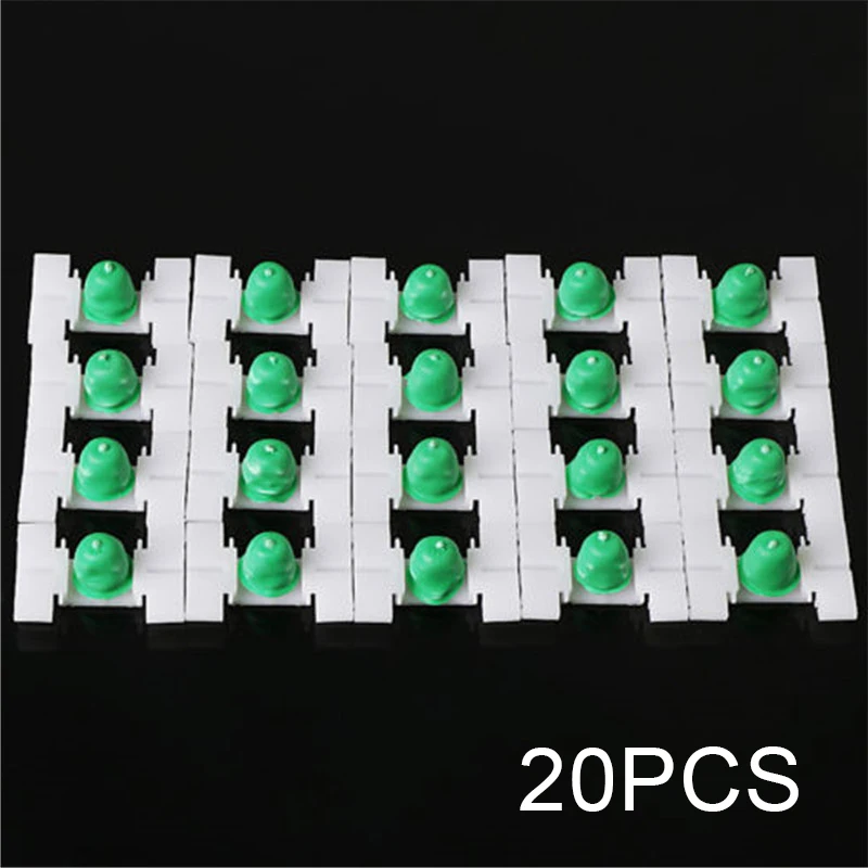 20 штук крепежей дверей для автомобиля с боковыми молдингами и резиновыми чехлами для двигателя E36 новые для E46 323 325 328 330, формирующие брызговик.