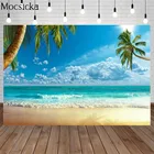 Mocsicka летний плявечерние праздничный пейзаж тропический отпуск фон для фотостудии Красивая Пальма морской баннер