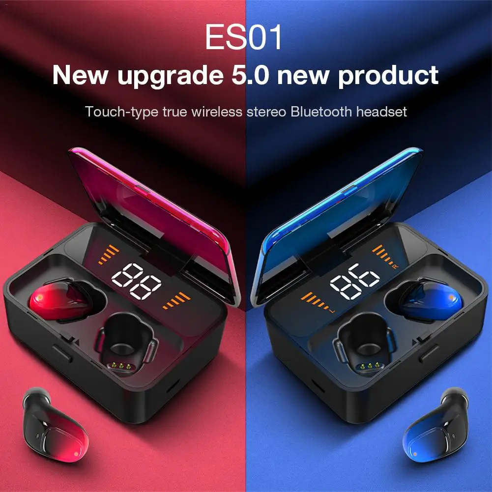 Беспроводные наушники ES01 с поддержкой Bluetooth 5 0 и сенсорным управлением|Наушники