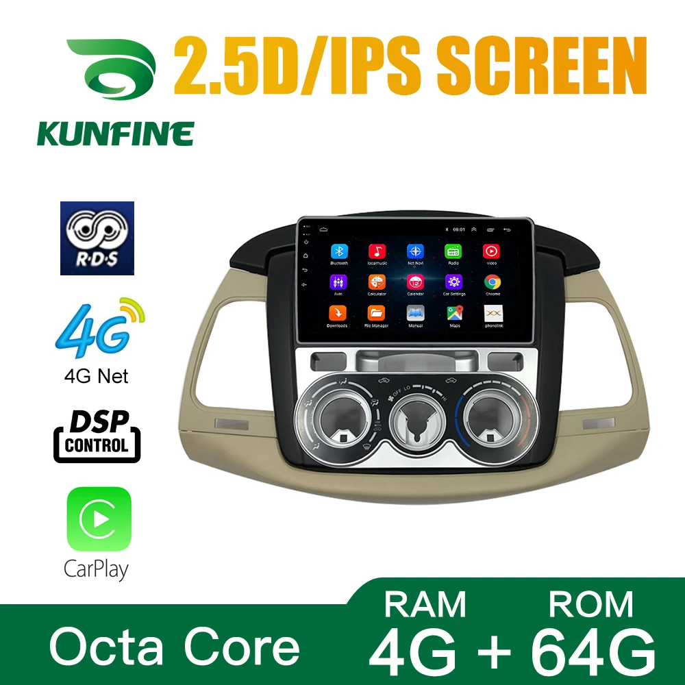 Восьмиядерный автомобильный DVD-плеер GPS-навигатор Android 10 0 стерео для Toyota innvoa