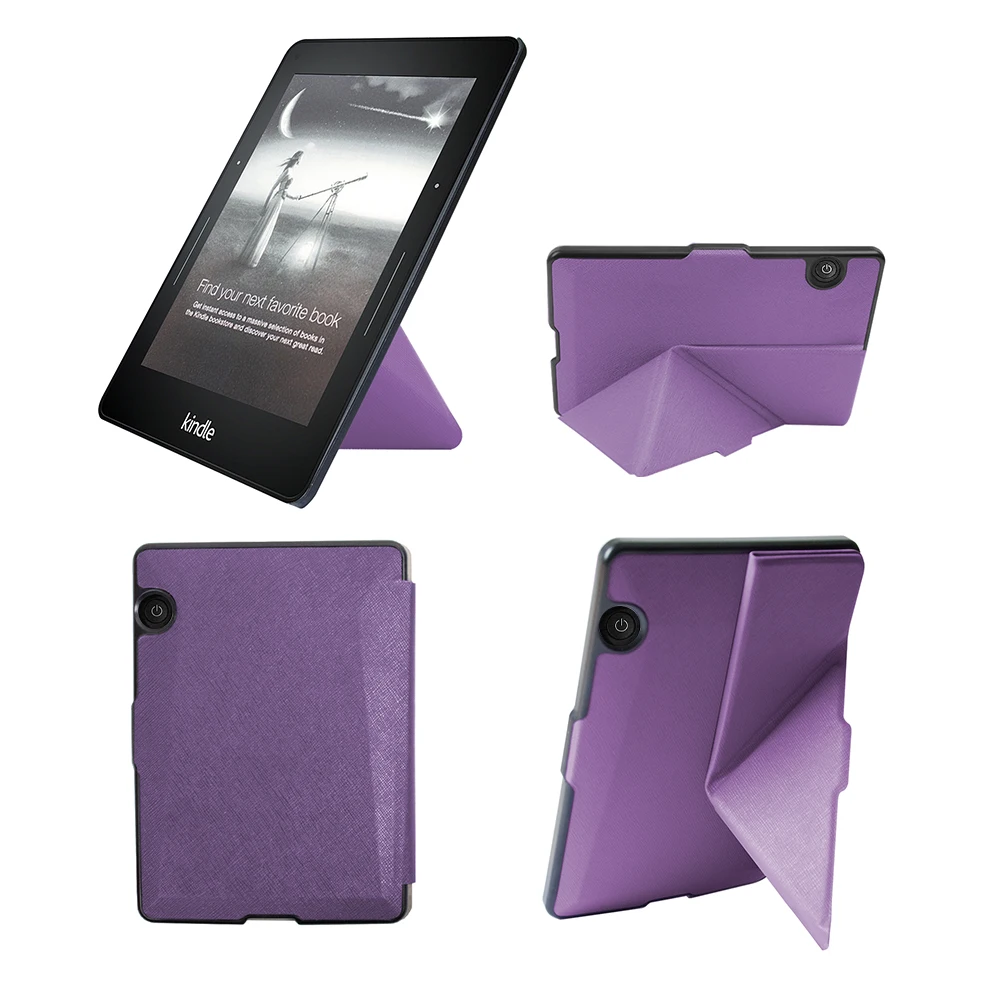 

Smart (Auto Wake & Sleep) Origami Case Cover for Kindle Voyage