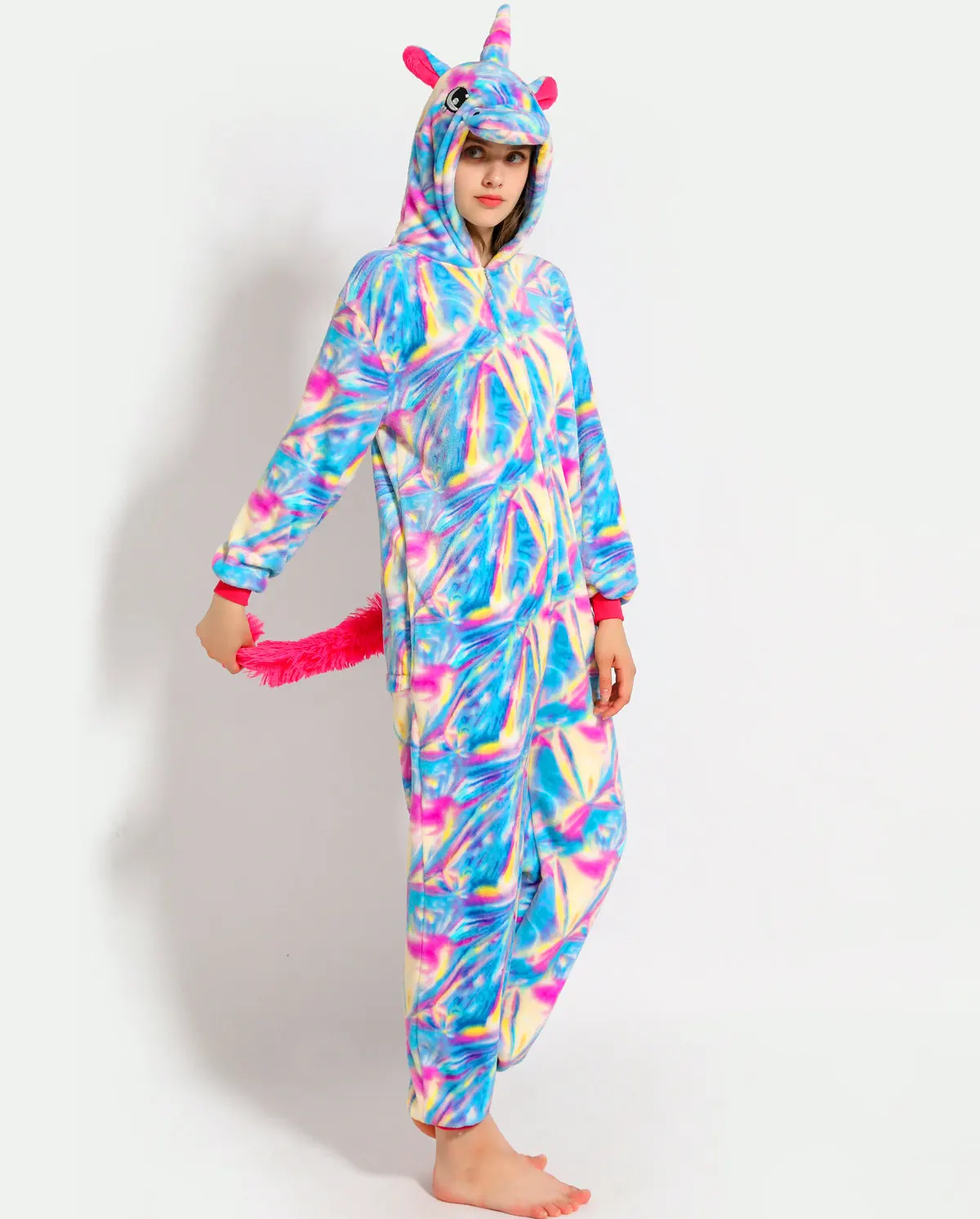 Пижама с единорогом для взрослых единорог комбинезон женщин и мужчин зимняя 2020