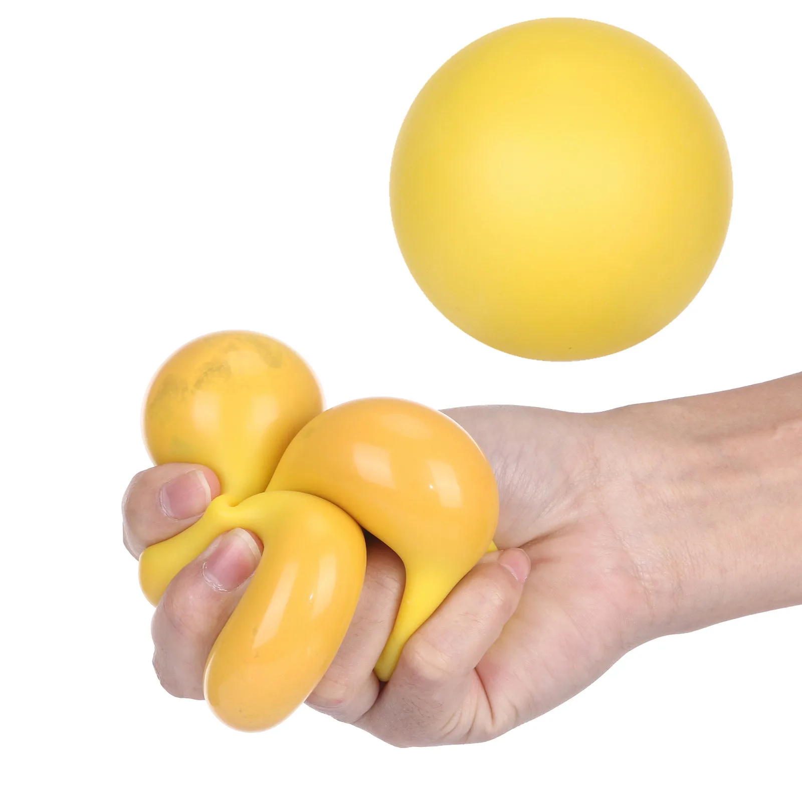 Pelota para apretar antiestr&eacute;s para ni&ntilde;os y adultos, juguete antiestr&eacute;s que cambia de color-4