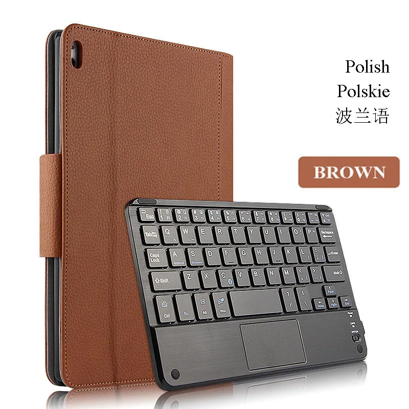 Polish Brown Для lenovo Tab 4 10 чехол TB-X304F X304N 10,1 дюймов Магнитная bluetooth-клавиатура для планшета чехол из искусственной кожи Многоязычный язык - Цвет: Polish Brown