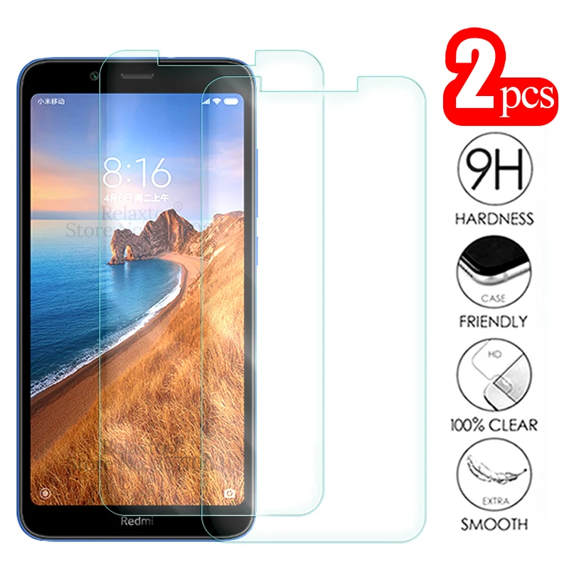 2 шт. закаленное стекло для xiaomi redmi 7a защита экрана защитное note 7 xaomi xiomi redmi7a a