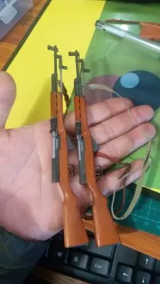 Модель солдата 1/6 года цельнометаллическая разборная полуавтоматическая