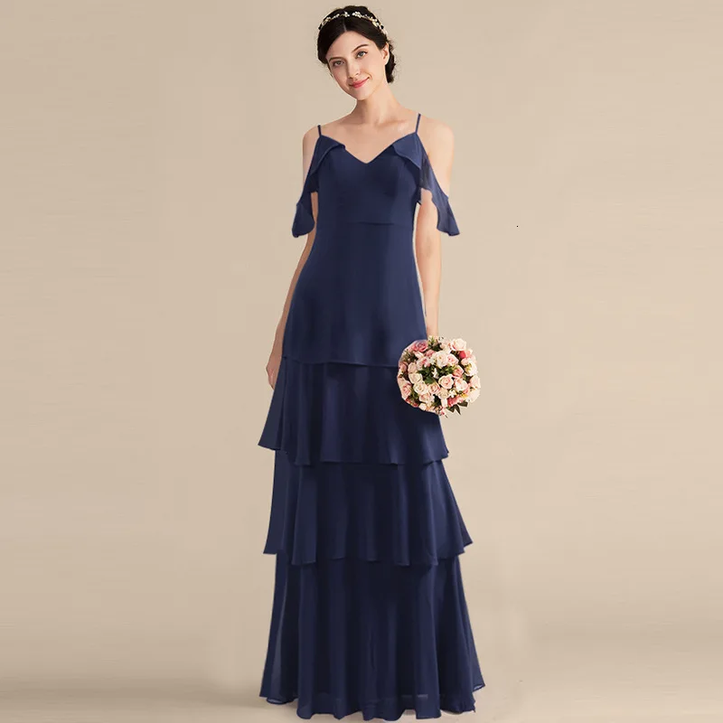 Простые платья для подружек невесты сексуальное шифоновое платье