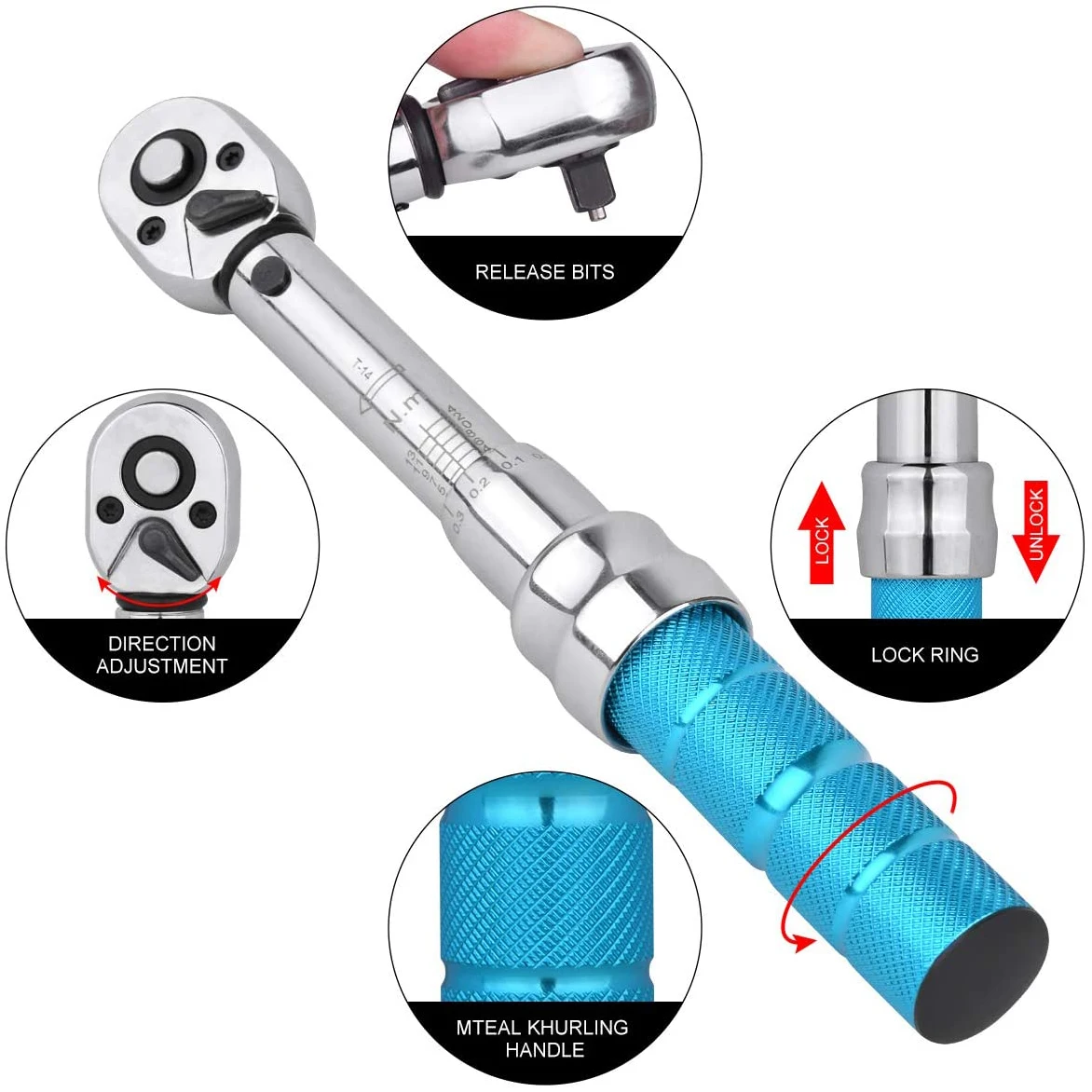 Набор инструментов для ремонта велосипеда гаечный ключ 1/4 дюйма 2-14 нм с