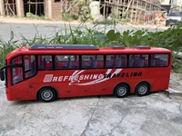 130 rc car electric remote control bus with light tour bus model 2 4g remote controlled machine toys for boy kids birthday gift