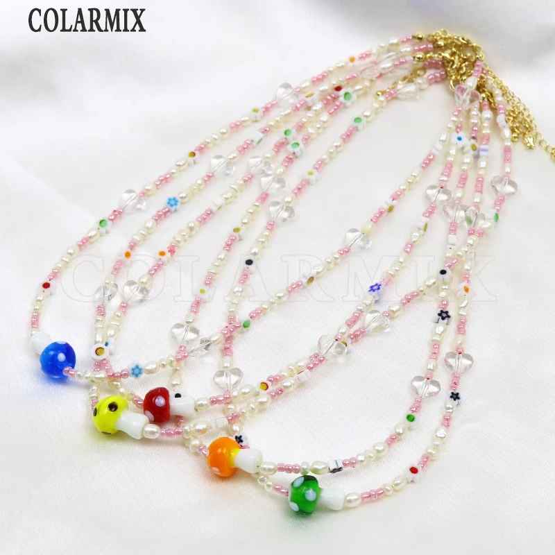 

Женский разноцветный Ювелирный Комплект из колье и браслета, 9955