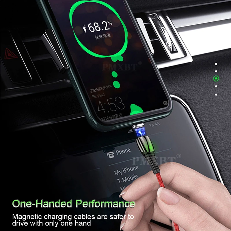 Магнитный кабель Micro USB Тип C зарядный для xiaomi redmi note7 Android iphone Umidigi F2 шнур|Кабели