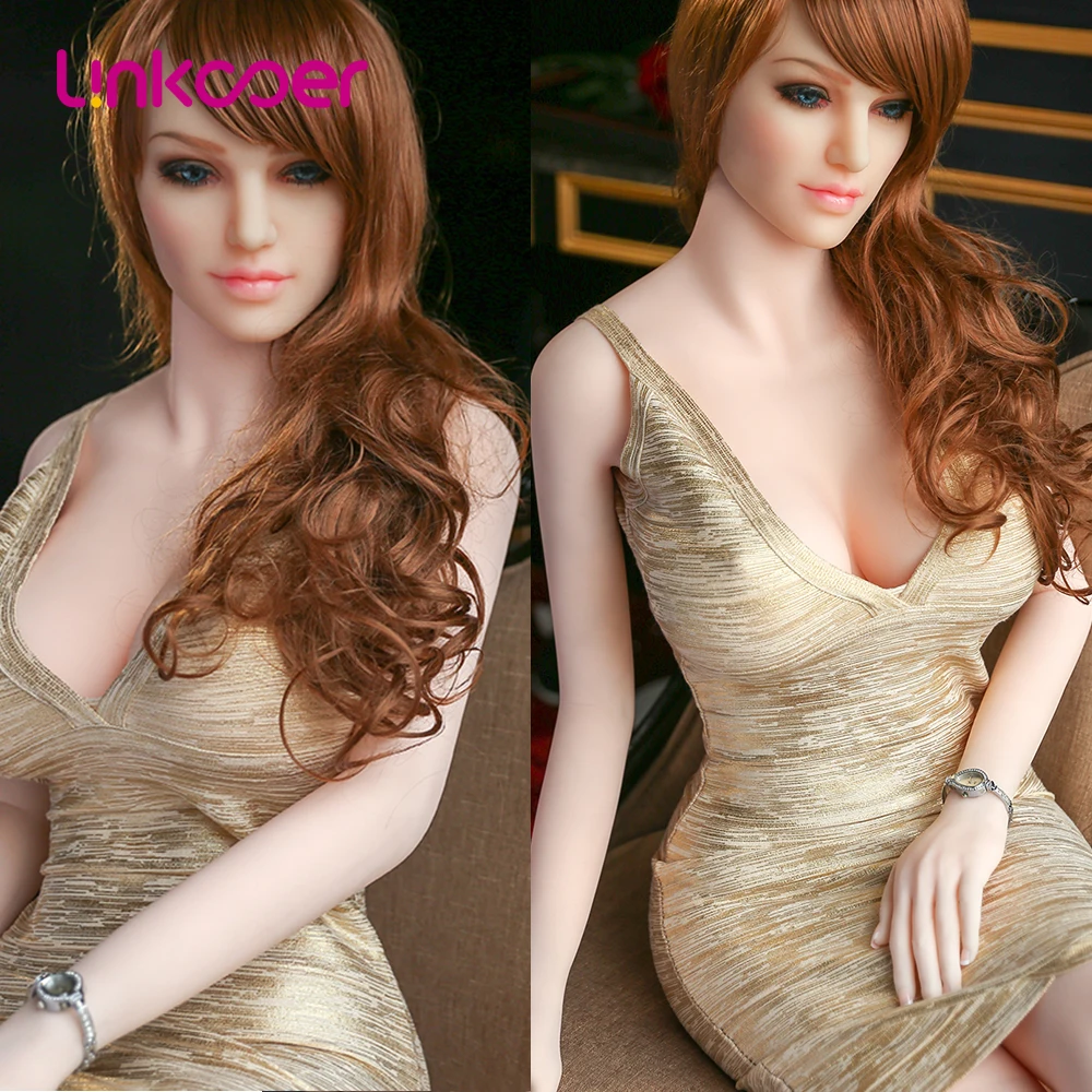 Секс куклы Linkooer 165 см Металлический Скелет из ТПЭ Реалистичная грудь Вагина анус