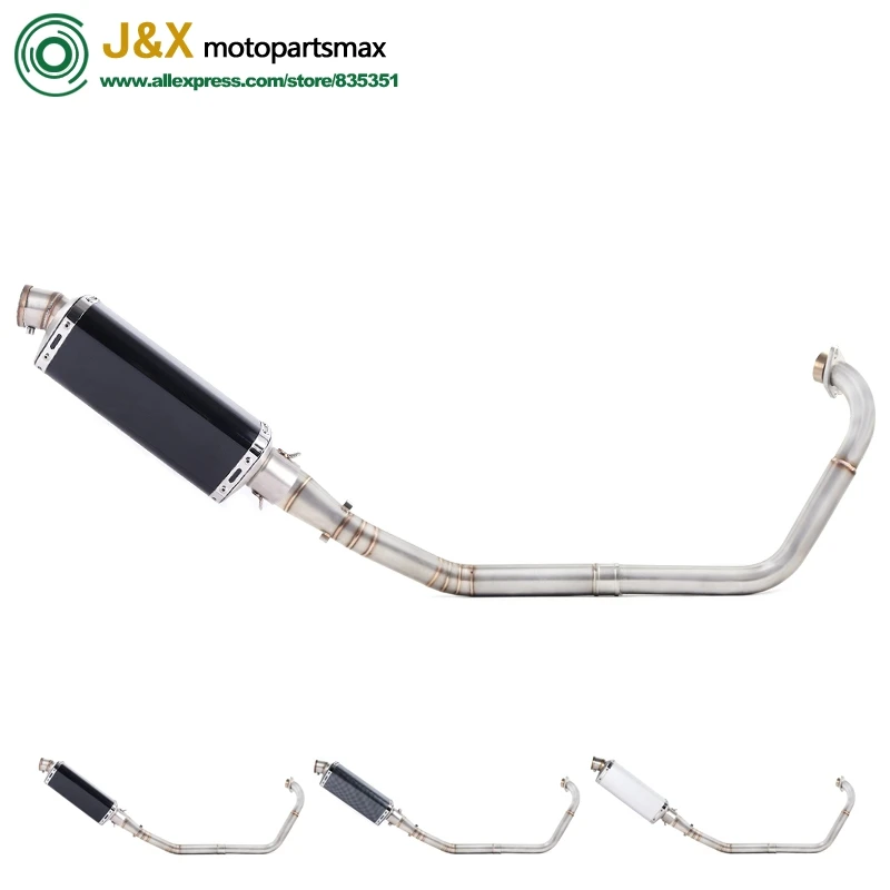 

Motorcycle Full Exhaust System Escape Slip On For yamaha YZF R15 MT15 MT-15 2008-2017 Middle Link Pipe Muffler DB-Killer