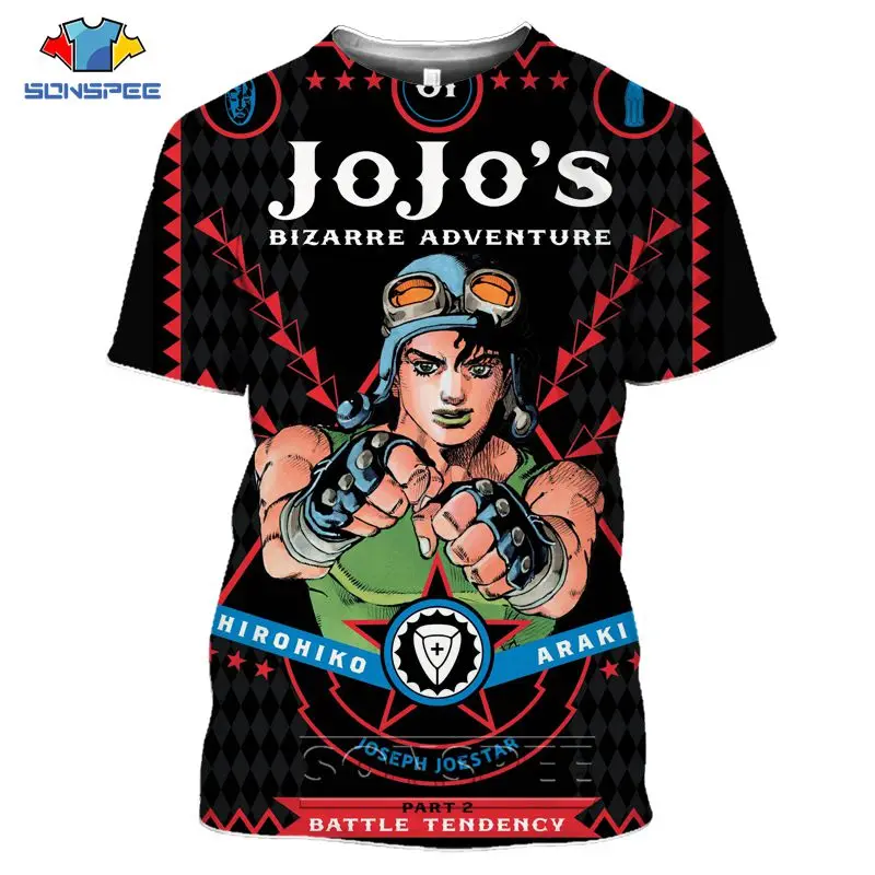 

New Fashion Tshirt Men Women Anime JoJo Bizarre Adventure 4 3D Printed T-shirts Casual Harajuku style Tshirt Top Streetwear Tee
