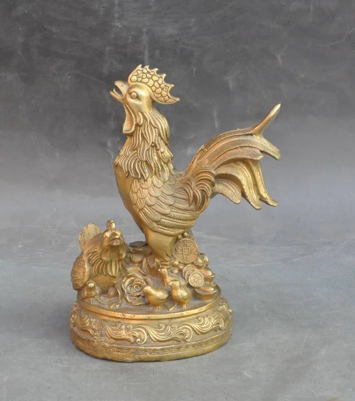 Статуя Ремесла Китай латунные фэншуй благоприятное богатство деньги монета yuanbao