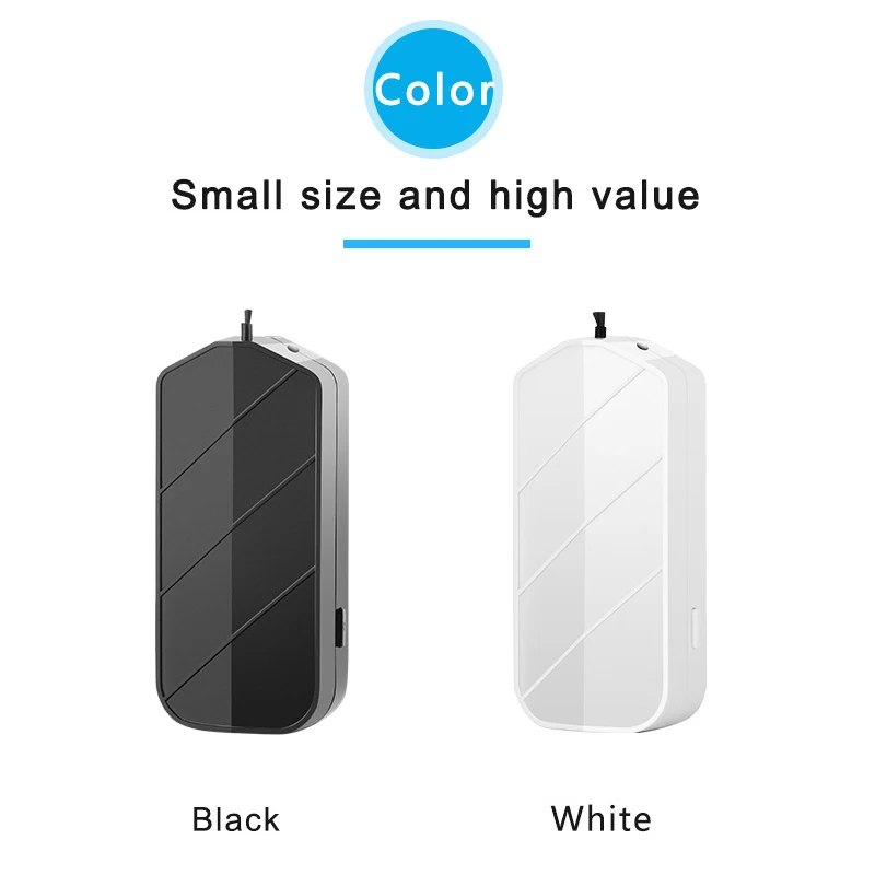 Personal Wearable Air Purifier with Led Light Necklace Mini Portable Freshener Ionizer Negative Ion Generator Black | Бытовая техника