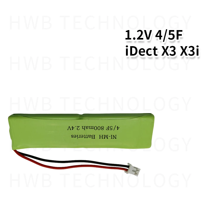 2pcs/lot Sanik Ni-MH 2.4V 800mAh Cordless Phone Battery iDect X3 X3i 2SN-3/5F60H-H-JP2 US | Электроника