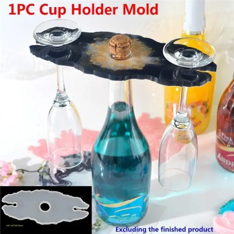 1 шт. держатель для стаканов из эпоксидной смолы силиконовые подставки стола