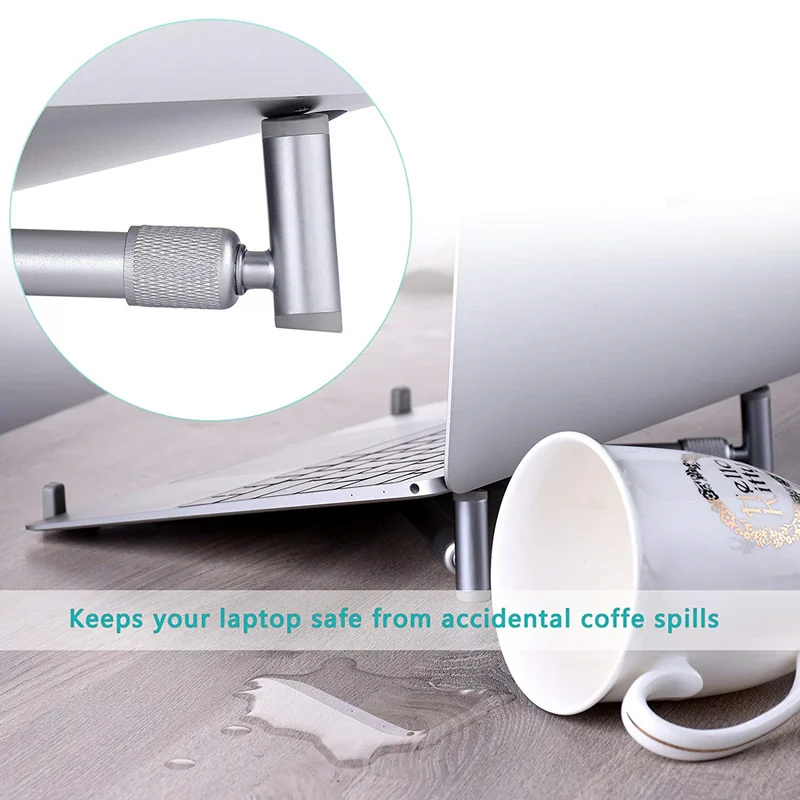 Smoying-Складная подставка для ноутбука алюминиевая регулируемая охлаждающая MacBook