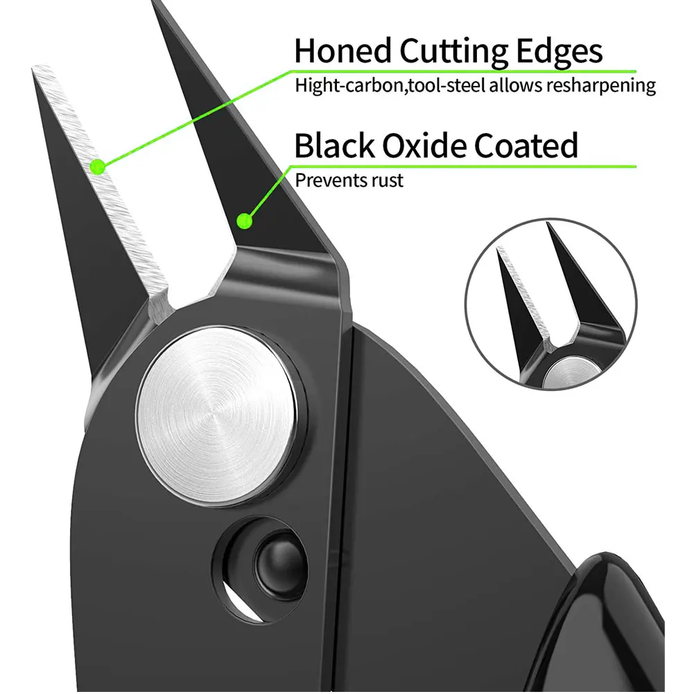 

Flush Cutter 170II Gundam Model Scissors Diagonal Pliers For Electronics Black Herramientas De Mano Hand Tools Ferramentas