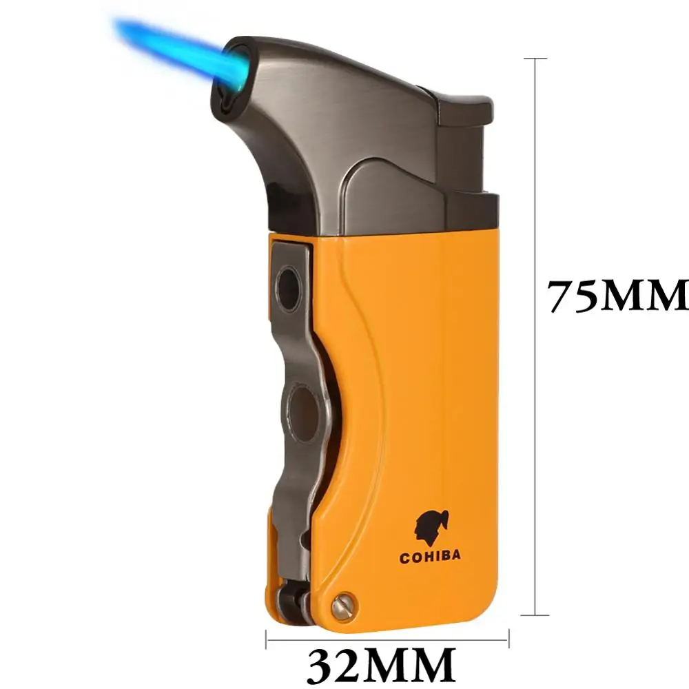 Набор аксессуаров для зажигалки сигар COHIBA газовая горелка зажигалка W/ Punch острый