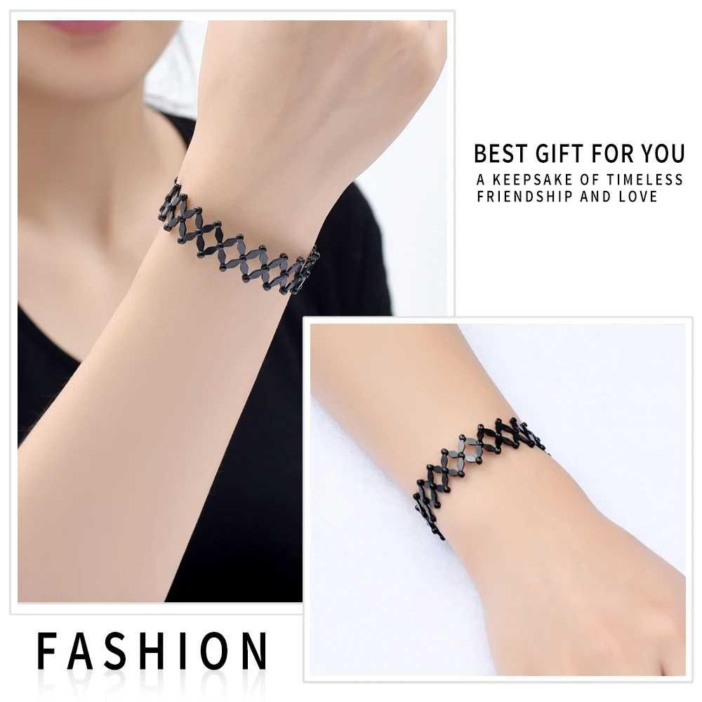 Волшебный складной выдвижной кольцевой браслет 3-в-1 из нержавеющей стали