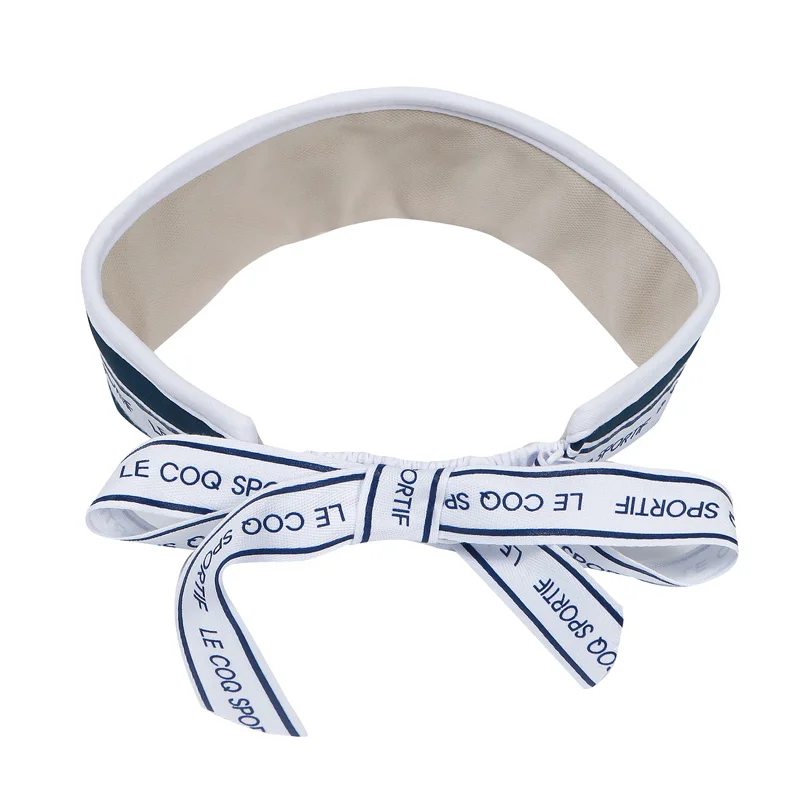 Golf sunshade empty top hat girl ladies golf cap outdoor sunshade with ribbon ladies