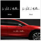 Светоотражающие буквы La Vita e Bella, наклейки на автомобиль, стикеры на весь корпус автомобиля, Стильные наклейки, не выцветающие и яркие