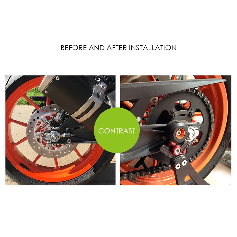 Передняя и задняя рама вилки мотоцикла ползунок защита от ударов для KTM RC 125 200 390