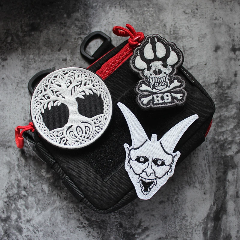 Светящиеся вышитые нашивки K9 браслет на руку с изображением дерева жизни значок