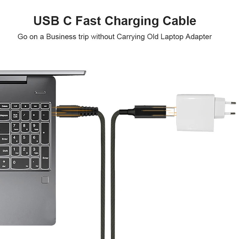 Кабель USB Type-C 65 Вт 90 для ноутбуков Acer Aspire адаптер питания на Штекер 5 5*1 7 мм