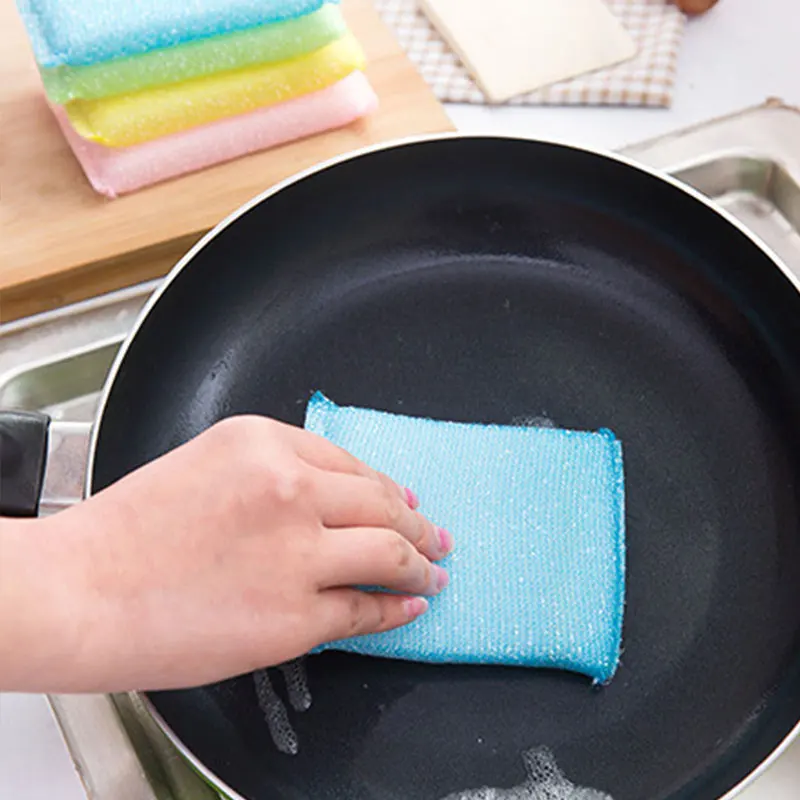 

47pcs Nonstick Oil Coral Velvet Towels Kitchen Dishclout Oil Resistant Cleaning Cloth Microfiber Cleaning Towel Dish NEW