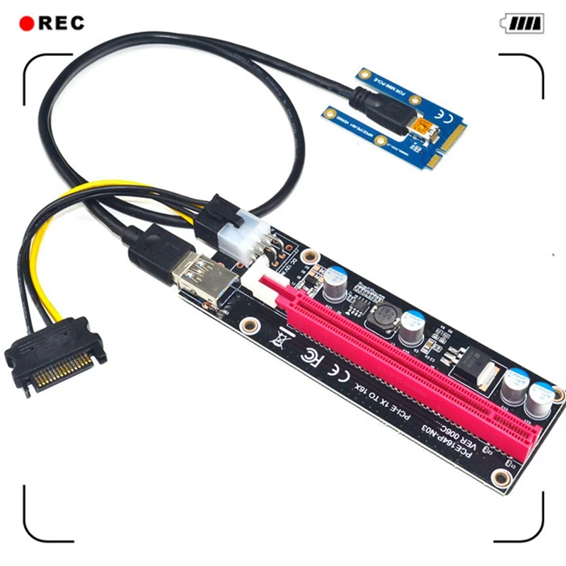 Мини PCIe к PCI Express 16X Райзер для ноутбука внешняя графическая карта EXP GDC BTC Майнер MPCIe