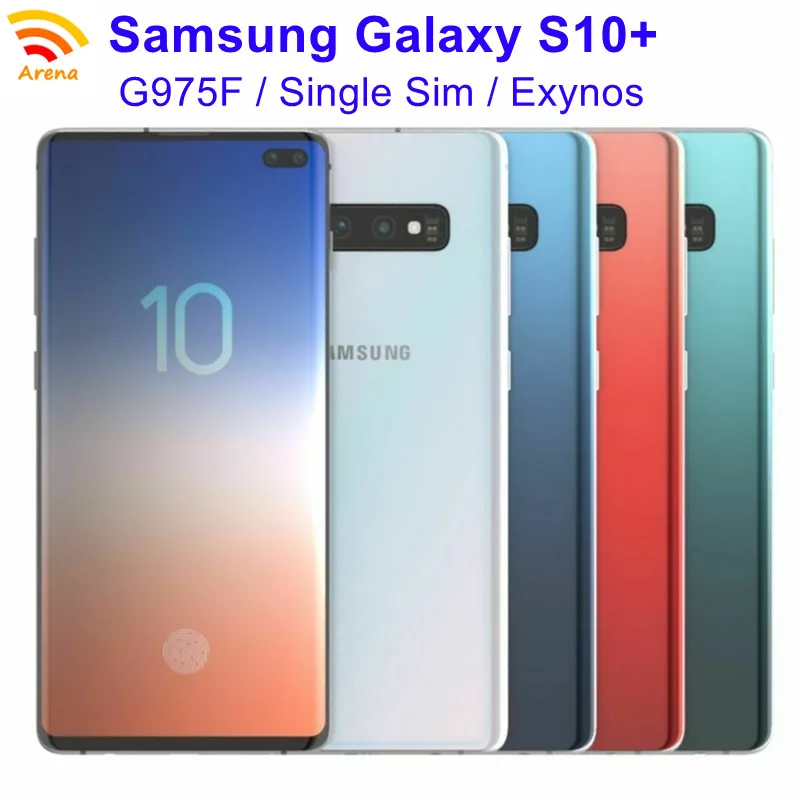 Фото Samsung Galaxy S10 + Plus G975F смартфон экран 6 4 дюйма 8 ГБ ОЗУ 128/512 Гб ПЗУ 4G LTE | Мобильные