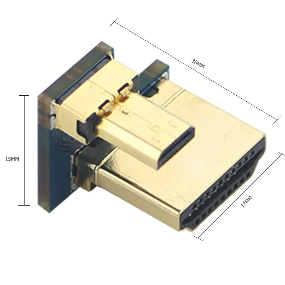 Micro HDMI-compatible to Converter for Raspberry Pi 4B Gold Plated Display Screen Adapter Portable Output Connec | Компьютеры и офис