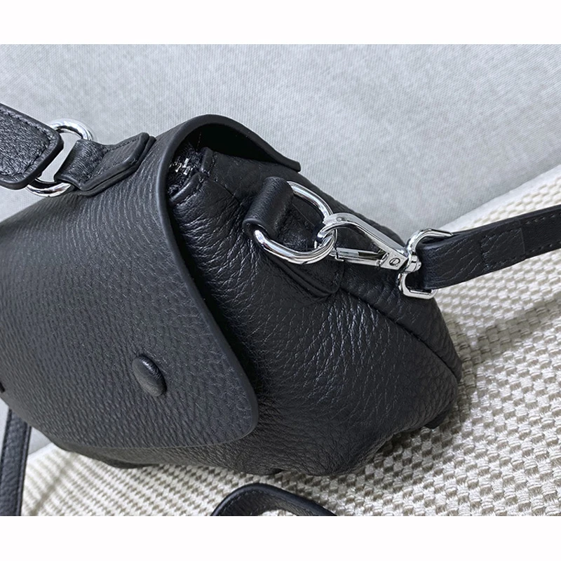 Женская модная сумка с клапаном женская через плечо из натуральной коровьей кожи