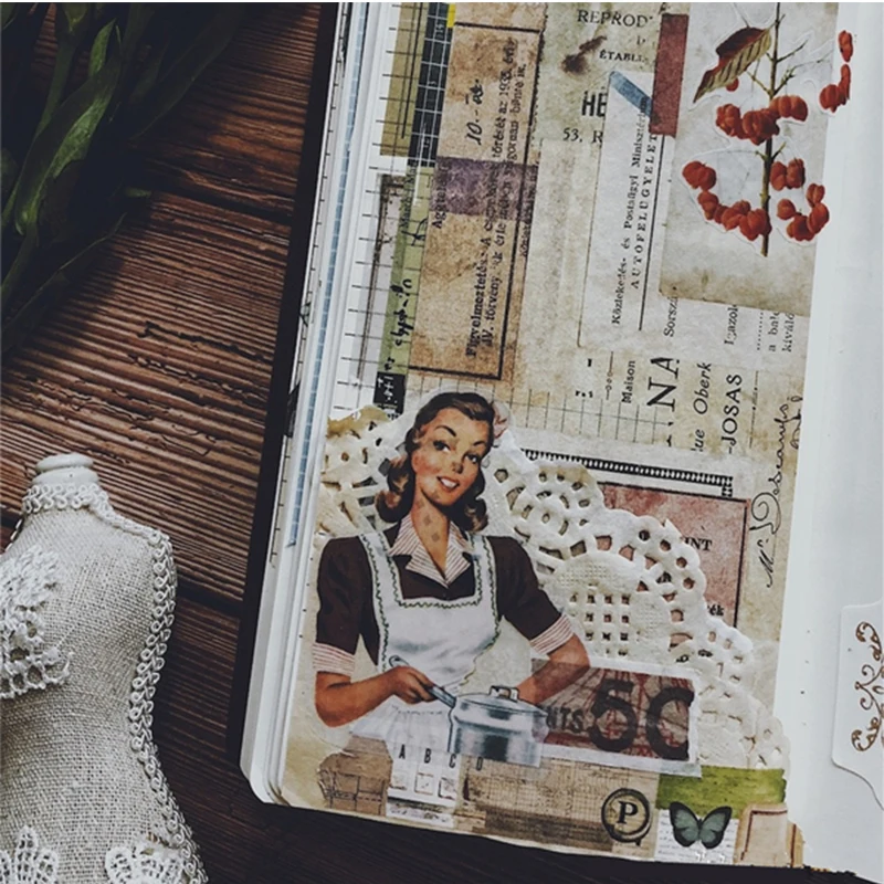 Ручная работа крашеная кофейная бумага JunkJournal DIY Скрапбукинг ретро блокнот