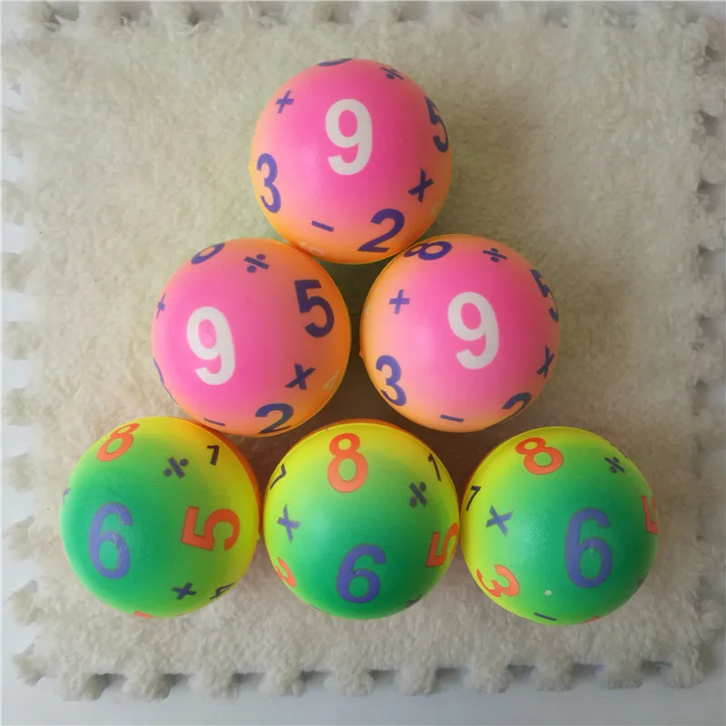 6pcs random color 6,3 см мягкая пена антистресс рельефные шарики для сжимания игрушки футбол, баскетбол, бейсбол, теннис забавные игрушки для детей 6 шт - Цвет: 6pcs random color