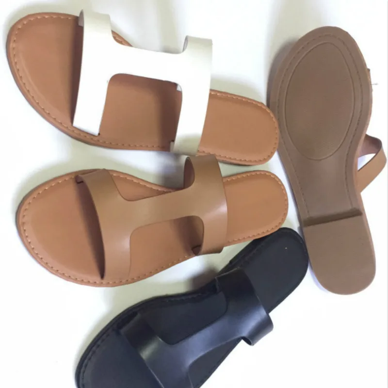 Летние Пляжные Шлепанцы Женские шлепанцы Повседневные Нескользящие удобные