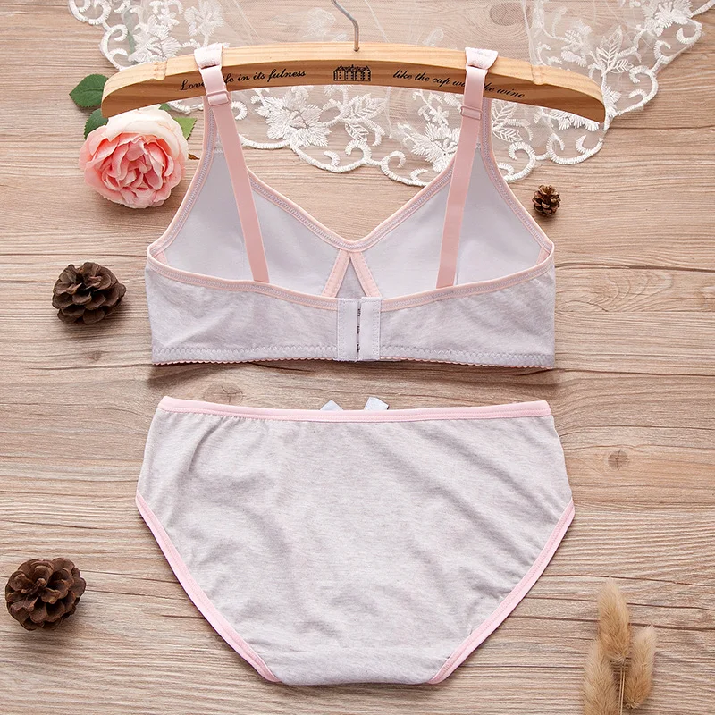 Нижнее белье для девочек хлопковые спортивные бюстгальтеры с чашечками