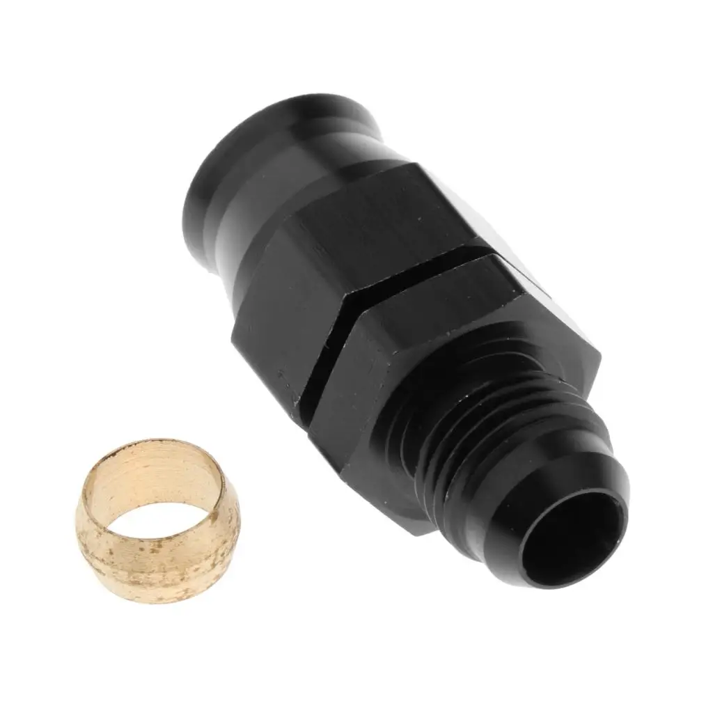 

Черный анодированный трубчатый соединитель 3/8 дюйма 9,5 мм на 6 А папа