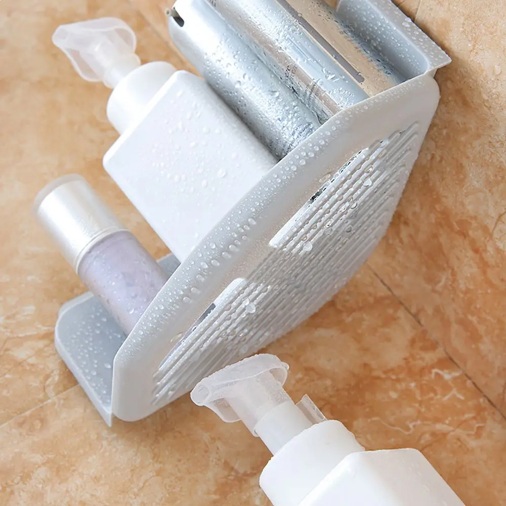 Угловая полка для ванной комнаты на присоске душа с шампунем держатель кухни