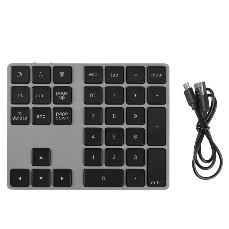 

Bluetooth беспроводная цифровая клавиатура из алюминиевого сплава для Windows,Mac OS, ноутбуков Android